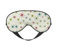 Atomic Stars - Máscara de dormir con diseño retro de estrellas, bloqueo de luz, para viajes, regalo esencial para mujeres y hombres