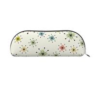 Atomic Stars patrón impresión recibido bolsa de maquillaje bolsas de cosméticos viaje bolsa de almacenamiento bolsa de baño recibido bolsillos lápiz bolsa, Patrón de estrellas atómic, One size