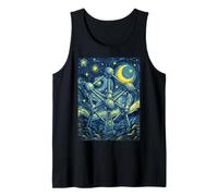 Atomium Bruselas Bélgica Noche Estrellada Historia del Arte Presente Camiseta sin Mangas