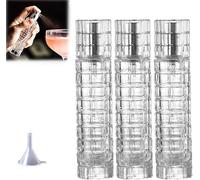 Atomizador de cóctel, botella de spray de 30 ml, botella de spray de aceite de oliva para cóctel, botella de spray de perfume rociador de vermut, barra de cristal de cristal, pulverizador recargable