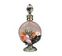 Atomizador de perfume, Botella de perfume cristal 30ML rojo/azul tapa regalo decoración del hogar(Red)