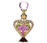 Atomizador de perfume, La botella de cristal 5ml del atomizador perfume talló el casquillo cristalino diamante la flor for recambio