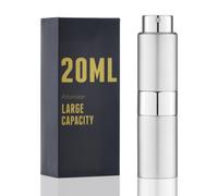 Atomizador de perfume Owlyee de 20 ml, botella de viaje con pulverizador de colonia, minidispensador vac o (plata, 1 unidad)