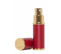 Atomizador de perfume The Essential Atomizer Co. Red Patina de 10 ml con caja de regalo. Atomizador de fragancia recargable para bolso y viajes. Incluye embudo