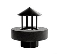 Atomizador humidificador artificial de rocalla para características de agua, silencioso, para decoración de nebulizador, para jardín, spa, estanque, accesorio negro, 10 x 10 x 13,3 cm (negro A)