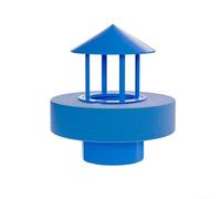 Atomizador humidificador artificial de rocalla para características de agua, silencioso, para decoración de nebulizador, para jardín, spa, estanque, accesorio negro, 10 x 10 x 13,3 cm (azul A)