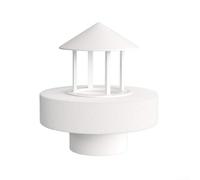 Atomizador humidificador artificial de rocalla para características de agua, silencioso, para decoración de nebulizador, accesorio para fuente de estanque, color negro, 10 x 10 x 13,3 cm (blanco A)