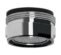 Atomizador macho, diámetro 24 mm, presión 100 m; adecuado para riego de jardines y cultivos, optimiza el uso de agua.