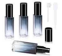 Atomizador Perfume de Vidrio Recargable Botella de Perfume Portátil Atomizador de Perfume 10ml 4 Piezas Bote Spray Pulverizador para Viaje Hombres y Mujeres