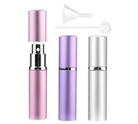 Atomizador Perfume Recargable, 6ml Mini dispensadores portátiles de la Botella Pulverizador Perfume para Perfume & Aftershave para Viaje Bolso con Mini Embudo y Pipeta