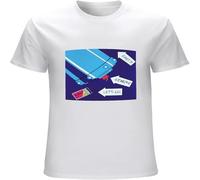 Atomizer Earth Lets Go Music Punk Noise Men's T Shirt Unisex Casual Graphic Tops White XL