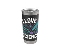 Átomo microscopio de ADN I Love Science Vaso térmico de acero inoxidable de doble pared