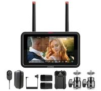 Atomos Ninja TX GO - Monitor de cámara de 5 pulgadas, HDMI CFexpress Wi-Fi, pantalla táctil HDR con kit de alimentación universal Atomos y soporte de zapata de cámara de aleación de aluminio de 1/4