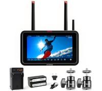 Atomos Ninja TX - Monitor de grabación de cámara a nube de 5.2 pulgadas, pantalla táctil de resolución HDR profesional con batería de alimentación, cargador y soporte de zapata de aleación de aluminio