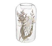 Atomsphera - Portavelas de cristal folk con flores secas