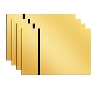 ATOMSTACK 4 carteles acrílicos de 30 x 20 cm para máquina de grabado láser, personalizados, placa de nombre para timbre, puerta de casa, buzón, personalizable, grabado dorado negro