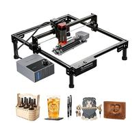ATOMSTACK A10 PRO V2 Grabadora láser 12 W con R6 rodillo rotatorio y F80 asistencia neumática, corte y grabado láser de puntos de 0,06 mm, grabado láser de alta precisión para bricolaje