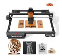 ATOMSTACK A5 Pro V2 Grabadora láser mejorada de 5 W, con cortador de alta precisión de 0,06 mm y área de grabado de 410 x 380 mm para madera, metal y acrílico