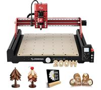 ATOMSTACK C4 Pro 200W Spindel CNC Fräsmaschine 4-Achsen Unterstützung, CNC Fräs- & Graviermaschine, 420×420mm Arbeitsbereich, 70% PRE-ASSEMBLED Offline-Steuerung, para Holz, Kunststoff, Aluminio