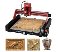 ATOMSTACK C4 Pro Fresadora CNC de Escritorio, Máquina CNC con Husillo 200W, Soporte 4 Ejes, Área de Trabajo 420×420mm, Control Offline, para Madera, Plástico, Aluminio, Latón, DIY y Profesional