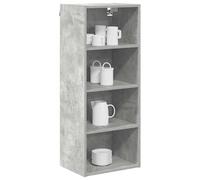 ATOMSTACK MAKER Armario colgante de cocina de madera, hormigón gris, 40 x 29,5 x 100 cm, estante de almacenamiento moderno con capacidad de carga de 60 kg, estantería de pared minimalista para cocina