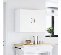 ATOMSTACK MAKER Armario colgante de cocina Kalmar, blanco, 80 x 31 x 60 cm, armario de pared con 2 puertas y mucho espacio para platos, ollas y utensilios de cocina, incluye soporte de pared