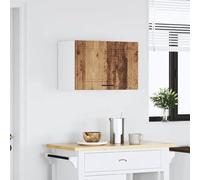 ATOMSTACK MAKER Armario colgante de cocina Porto, aspecto de madera envejecida, 60 x 31 x 40 cm, estante de pared con puertas para platos, ollas y utensilios de cocina, material de madera, soporta