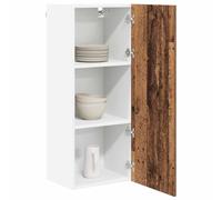 ATOMSTACK MAKER Armario colgante de madera envejecida, 40 x 31 x 100 cm, armario de cocina con 1 puerta, estante de almacenamiento de madera para interiores, moderno, duradero y ahorra espacio