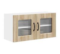 ATOMSTACK MAKER Armario de cocina Kalmar en roble Sonoma, 80 x 31 x 40 cm, moderno armario de pared de madera con gran espacio de almacenamiento, para cocina organizada