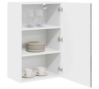ATOMSTACK MAKER Armario de cocina Kalmar Sonoma gris brillante, 50 x 31 x 80 cm, armario de pared de madera con gran espacio de almacenamiento, diseño moderno, fácil montaje, para cocinas modernas y