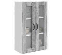 ATOMSTACK MAKER Armario de cocina Sonoma gris, 60 x 31 x 100 cm, armario de pared de madera con gran espacio de almacenamiento para cocina, moderno, resistente y fácil de montar