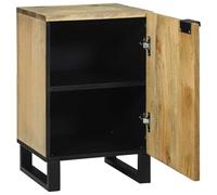 ATOMSTACK MAKER Armario de lavabo marrón 38 x 33,5 x 58 cm de material de madera con 2 estantes ajustables, patas de acero y 1 puerta, armario de baño moderno para un almacenamiento óptimo