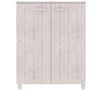 ATOMSTACK MAKER Armario zapatero Hamar de madera maciza de pino y MDF, blanco, 85 x 40 x 108 cm, 3 estantes a prueba de polvo con asas de madera, para pasillo, pasillo y salón