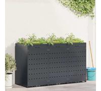 ATOMSTACK MAKER Contenedor de basura para 3 toneladas de 120/240 L, acero con recubrimiento en polvo (204 x 77,5 x 121,5 cm), con techo ventilado para plantas, ideal para jardín y terraza