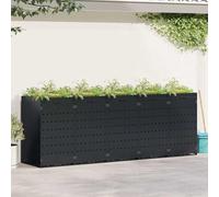 ATOMSTACK MAKER Contenedor de basura para carro de 5 x 120/240 l - Negro, 340 x 77,5 x 121,5 cm, acero con recubrimiento en polvo, ventilado, ampliable con techo para plantas, ideal para jardín y