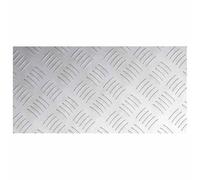 ATOMSTACK MAKER Escalera de aluminio en ángulo recto 40 x 20 cm - peldaños antideslizantes plateados para interiores y exteriores, modernos peldaños (4 unidades)