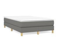 ATOMSTACK MAKER Estructura de cama con somier de 120 x 200 cm en color gris oscuro. Funda de tela de poliéster 100% transpirable, patas de madera estables y láminas de madera contrachapada para una