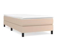 ATOMSTACK MAKER Estructura de cama con somier de 80 x 200 cm, color marrón capuchino, material de arte duradero, patas de madera estables y láminas de madera contrachapada para una óptima estabilidad