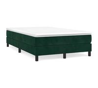 ATOMSTACK MAKER Estructura de cama con somier verde oscuro, 120 x 200 cm, tela de terciopelo (100% poliéster), patas de madera estables y láminas de madera contrachapada para una óptima estabilidad