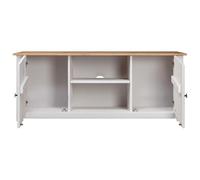ATOMSTACK MAKER HOMELEN Mueble de TV blanco 120 x 40 x 50 cm madera maciza de pino Panamá, armario para TV, mueble de TV, muebles de salón, mesa de televisión, armario para sala de estar, dormitorio