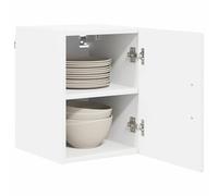 ATOMSTACK MAKER Juego de 2 armarios de cocina de madera de color blanco brillante, 30 x 31 x 40 cm, con puertas correderas, moderno armario de pared para cocinas pequeñas, ahorra espacio y es duradero