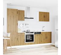 ATOMSTACK MAKER Lucca - Juego de muebles de cocina (7 piezas, 80/40/50/80/60/60/60/45 cm (ancho x profundo x alto)