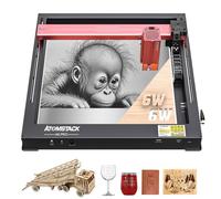 ATOMSTACK MAKER Máquina de grabado láser A6 Pro, 6 W de potencia láser, grabado láser, 0,05 x 0,05 mm, punto láser, grabado láser para madera, metal, acrílico, vinilo, rompecabezas de madera 3D,