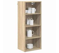 ATOMSTACK MAKER Mueble de cocina de madera de roble Sonoma, 40 x 29,5 x 100 cm, moderno y minimalista estante de pared para vajilla y utensilios de cocina, máx. 60 kg, incluye material de montaje