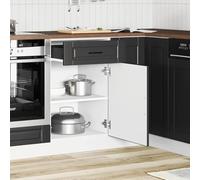ATOMSTACK MAKER Porto - Mueble bajo de cocina (50 x 46 x 81,5 cm, madera con patas ajustables, mucho espacio para ollas y platos, incluye cajón y puerta, listo para montar)