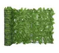 ATOMSTACK MAKER Protector de privacidad para balcón, 600 x 75 cm, resistente a los rayos UV, permeable al aire y privado, hojas de polietileno verde para balcón, jardín, valla y barandilla