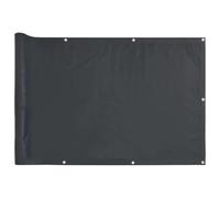 ATOMSTACK MAKER Protector de privacidad para balcón, antracita, 600 x 120 cm, poliéster recubierto de PVC, resistente a los rayos UV y a la intemperie, protección contra el viento, para balcón