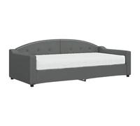 ATOMSTACK MAKER Sofá Cama 2 en 1 Con Colchón Integrado 90 x 200 cm, Estructura de Madera Maciza y Metal, Tapizado en Terciopelo Gris Oscuro, Ideal para Salón o Dormitorio, Fácil Conversión Sofá/Cama