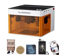 ATOMSTACK P1 Grabador láser 5W, máquina de grabado y corte portátil Mini, alta velocidad de 10 000 mm/min, motor dual CoreXY, alta precisión para madera, cuero, vidrio, bricolaje, diseño de logotipo
