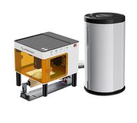 ATOMSTACK P1 Grabadora láser 5 W con rodillos rotativos láser R8 Pro y purificador de aire D3, CNC grabado láser portátil para madera metal, bricolaje Grabador y corte Laser para principiantes